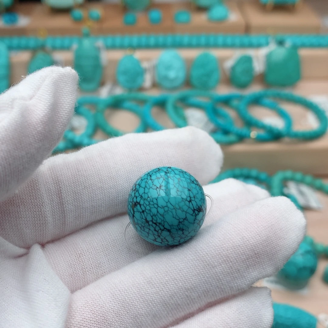 绿松石未镶嵌珠宝奇石19mm