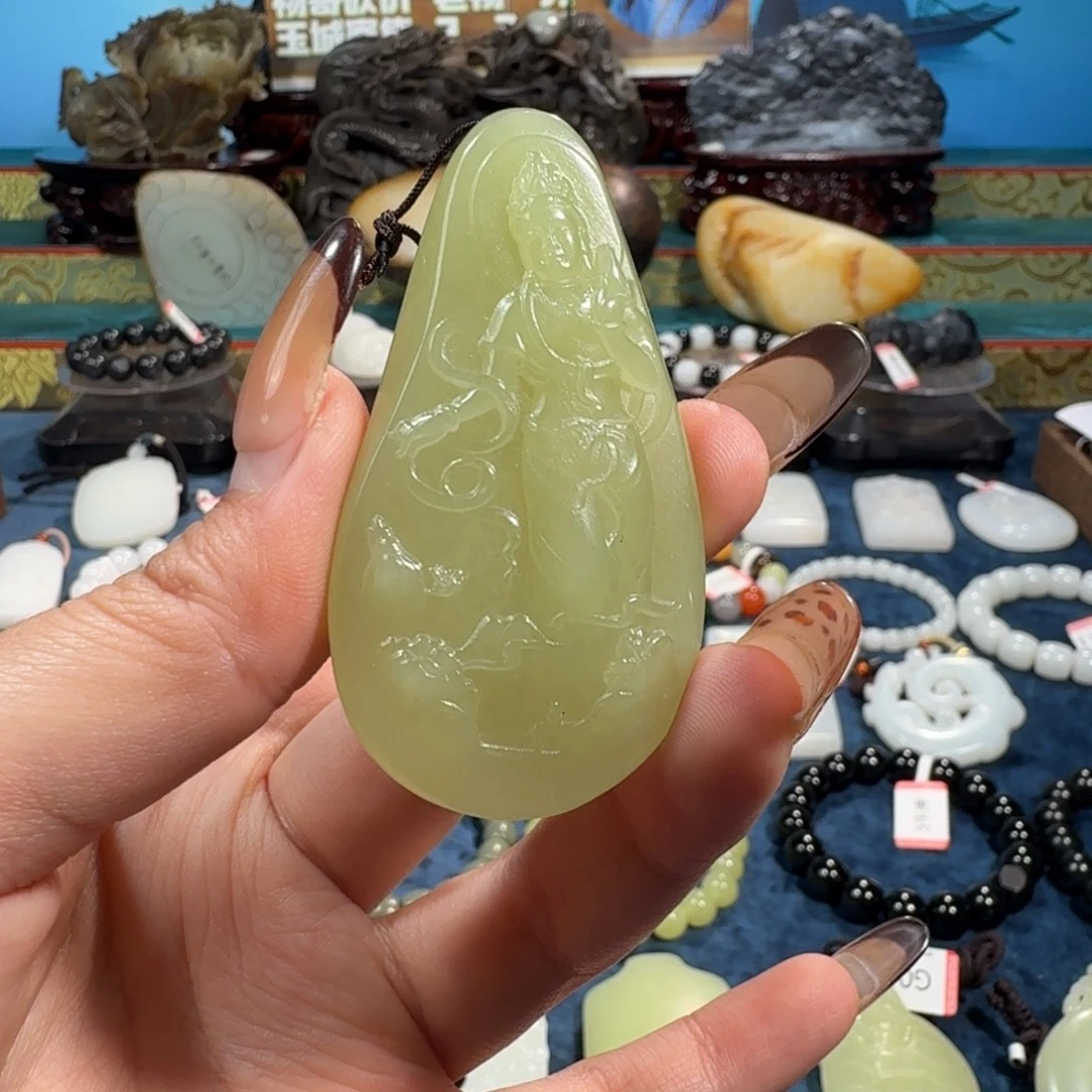 和田玉未镶嵌吊坠(不含链)