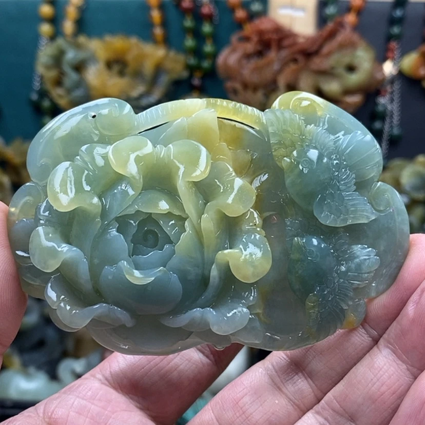 【闪购商品】蛇纹石玉未镶嵌吊坠