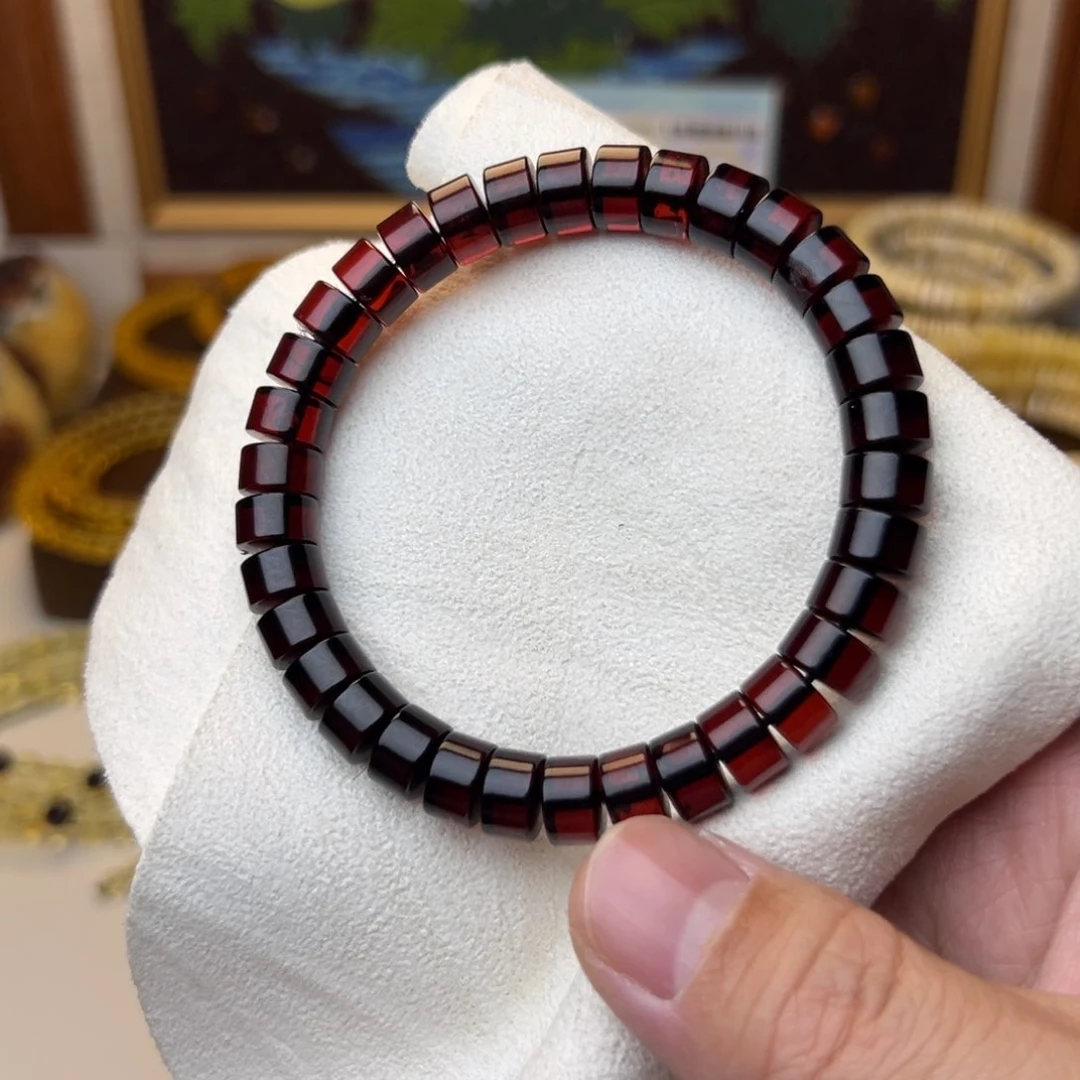 琥珀裸石未镶嵌9血珀直切