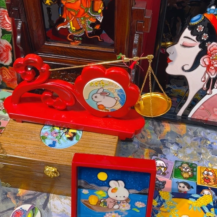 横款瓷板画艺术作品
