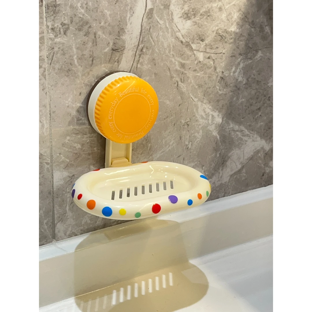 大简家居.吸盘2025新款肥皂盒壁挂式家用免打孔香皂盒置物架沥水