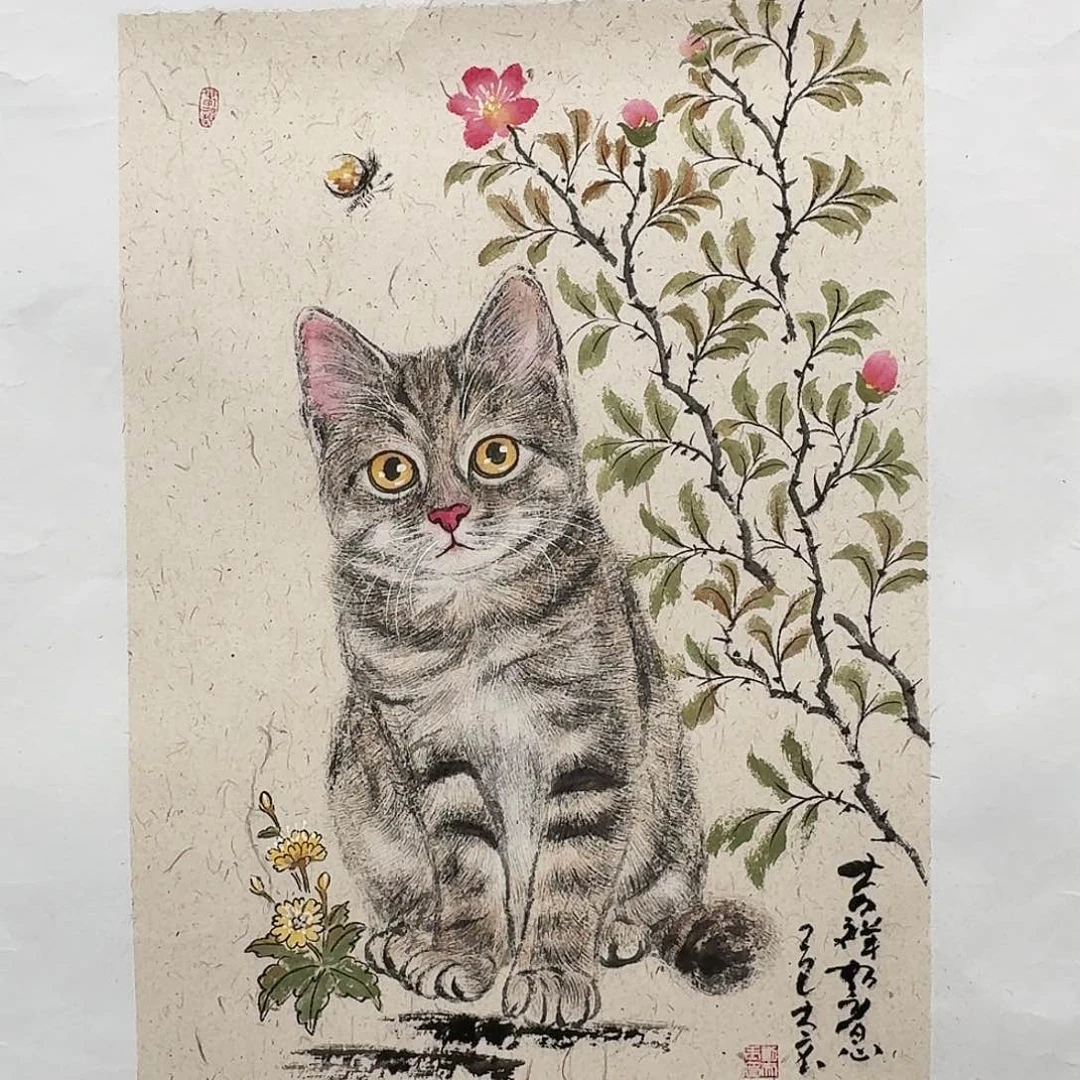 国画亲笔手绘放心去藏