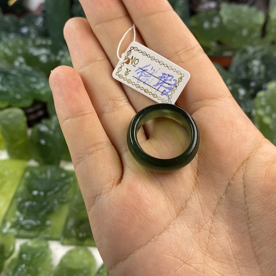 岫玉指环未镶嵌孤*