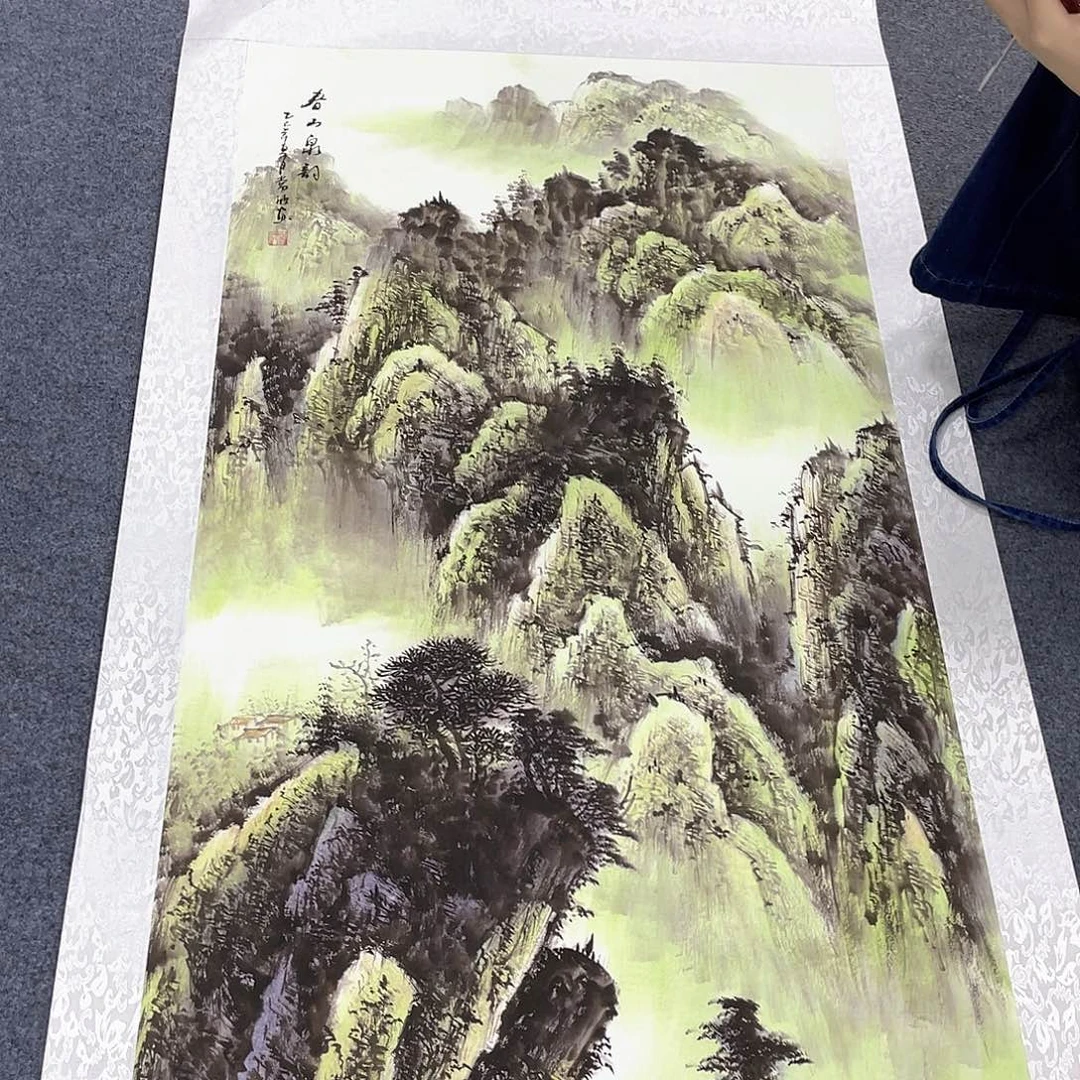 国画作品小姐姐放漏…