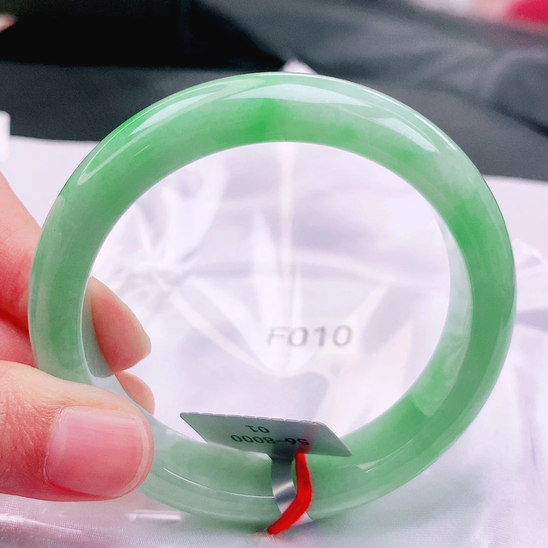 翡翠未镶嵌手镯缅甸天然a货翡翠手镯