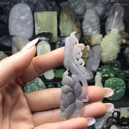 和田玉未镶嵌挂件