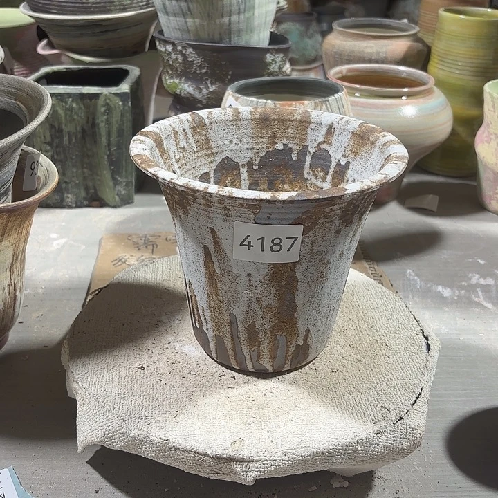 陶摆件高14.6，内口14.5，有孔，4187