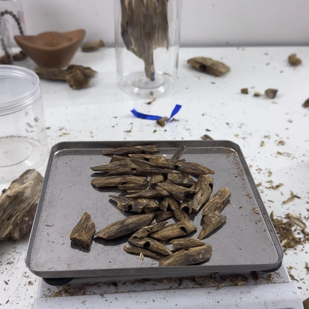 沉香碎屑沉香绿绮楠沉香30克紫绮