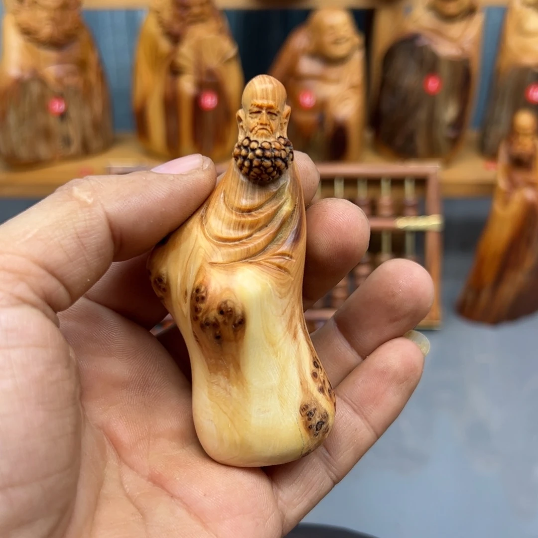 用***6木崖柏木摆件手把件