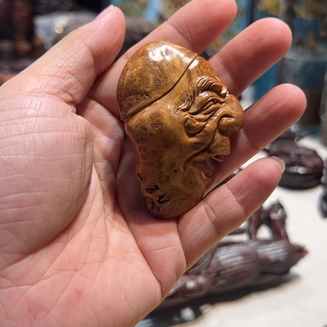 崖柏手把件崖柏手工雕刻