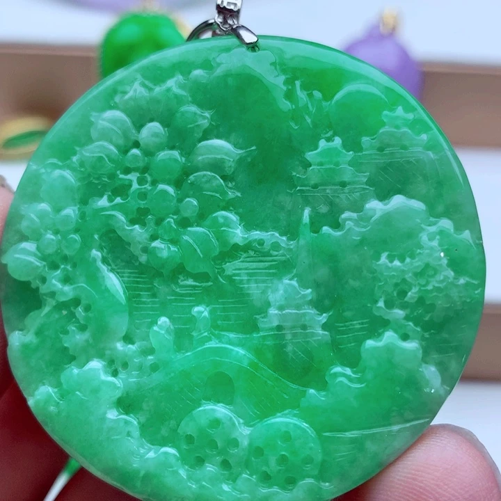 翡翠未镶嵌吊坠(不含链)