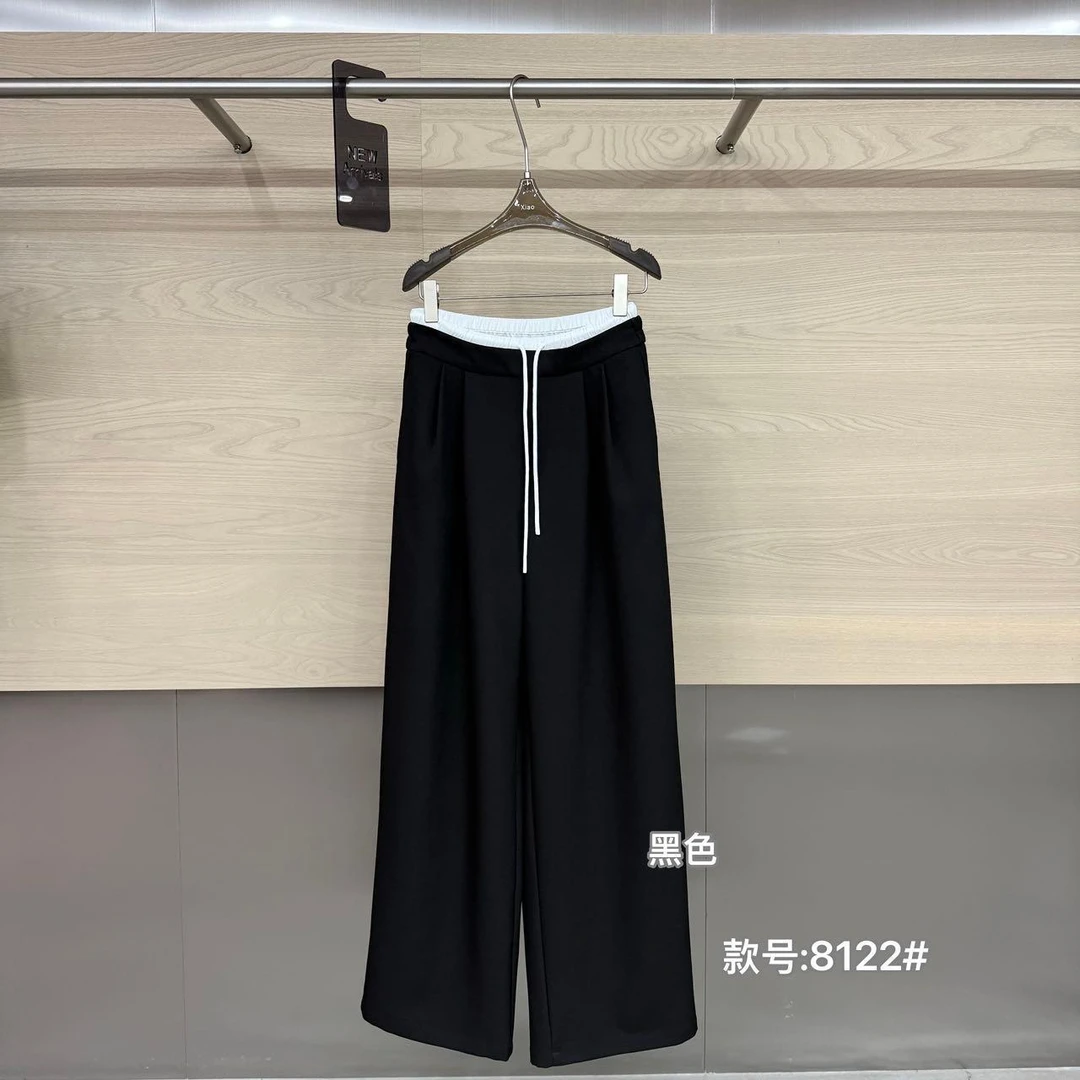 杨杨 潇家-（奢女裤）版型新颖设计感撞腰西装裤8122