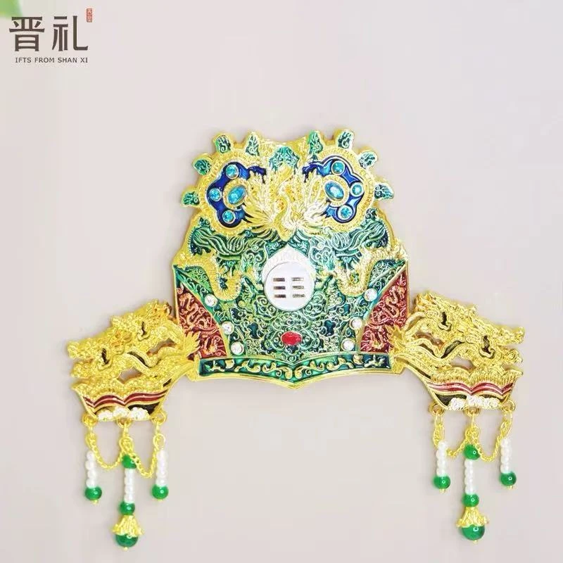 龙凤花钗金冠磁吸文创冰箱贴