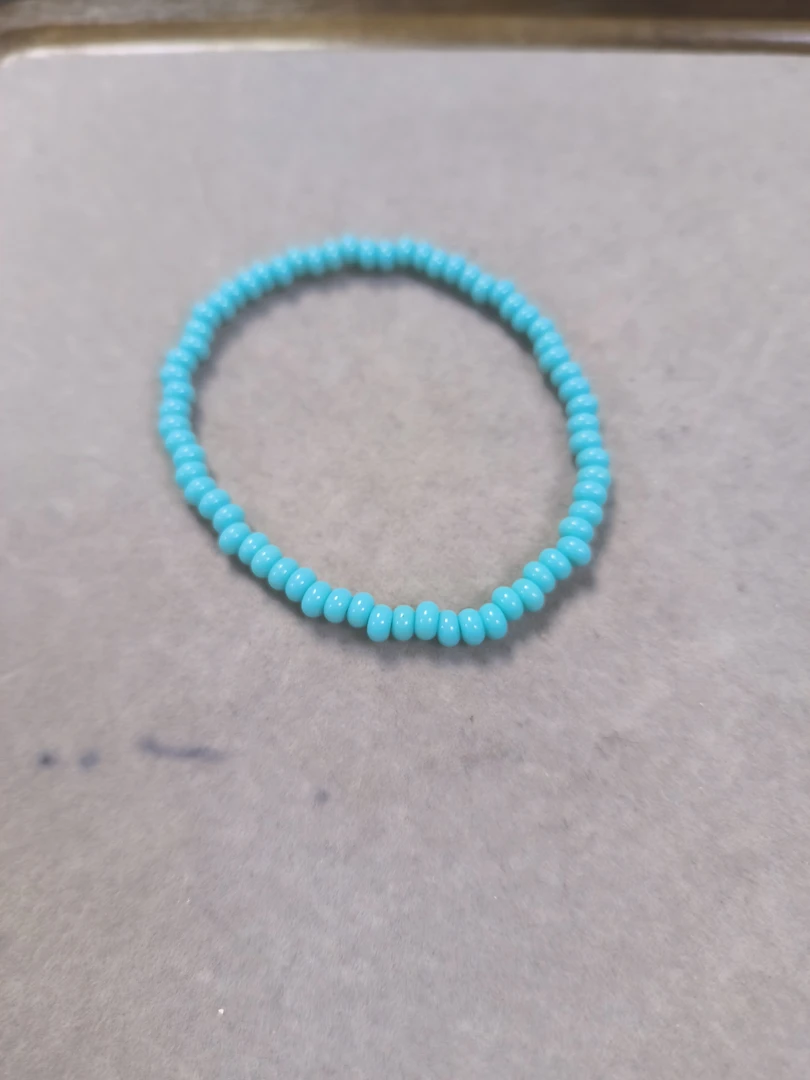 1272号4mm蓝色算盘珠手串(拍一发二)