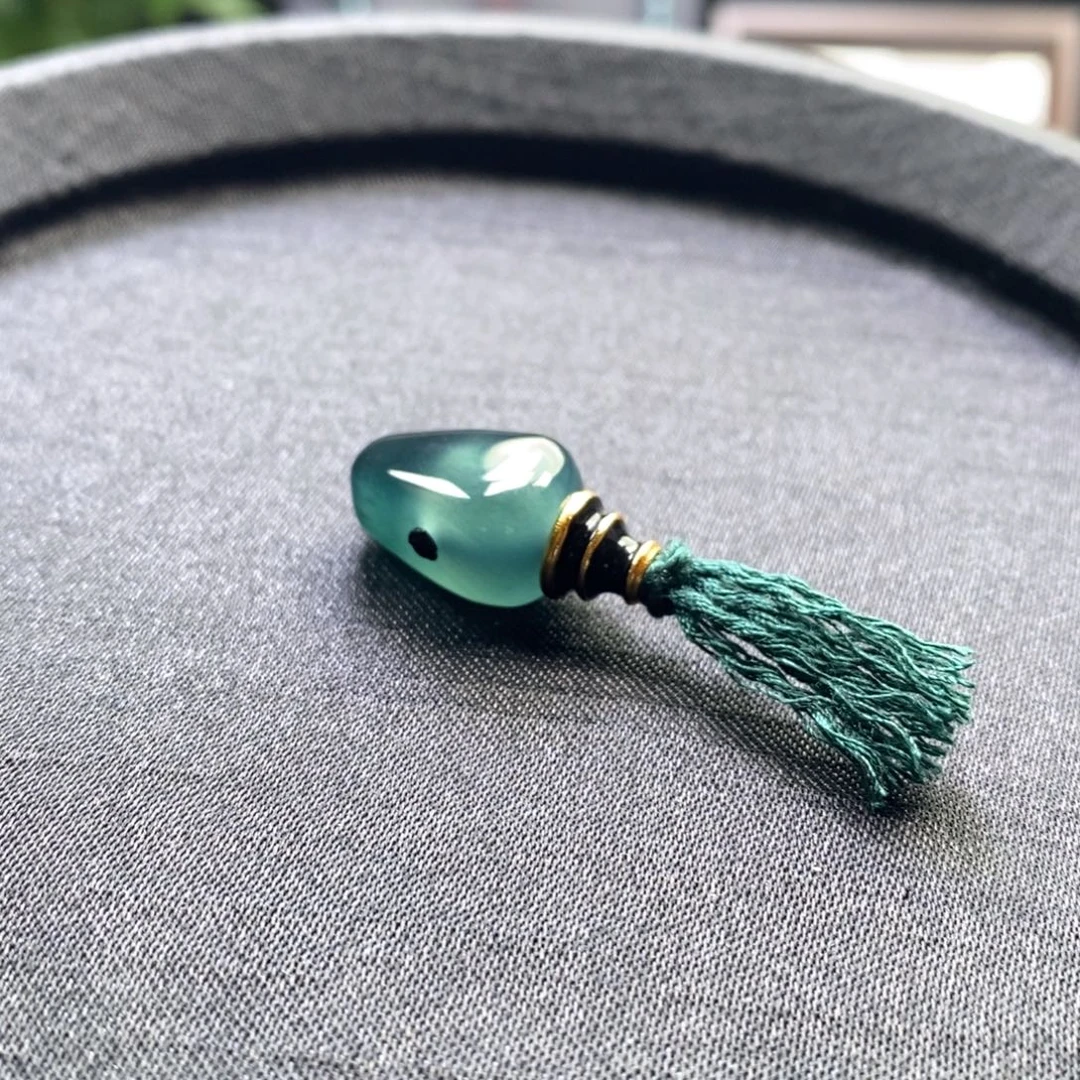 人***风翡翠未镶嵌手链卡12左右三通