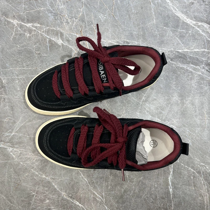 2025年流行款男鞋痞帅高级感男生鞋子低帮厚底百搭休闲运动板鞋男