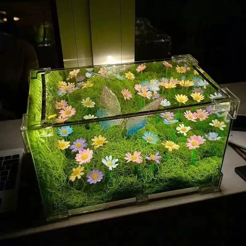 春日蝴蝶夜灯手工diy材料包绿野仙踪氛围灯卧室睡眠灯送女朋友yw