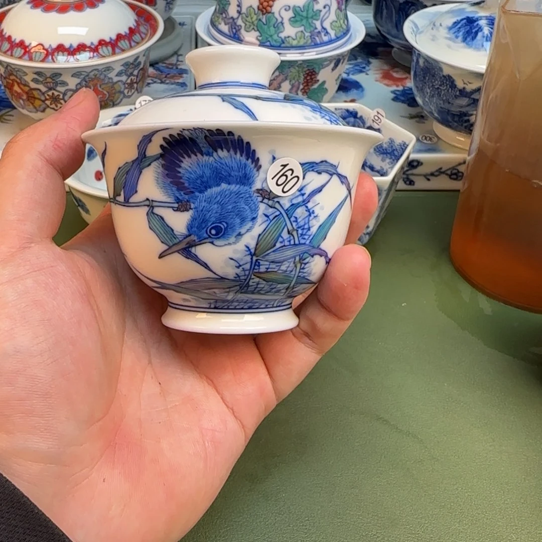 彦祖纯手工手绘茶具160