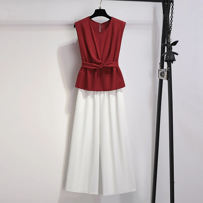 衬衫阔腿裤套装巨好看的夏装大方得体穿搭一整套高级感超火两件套