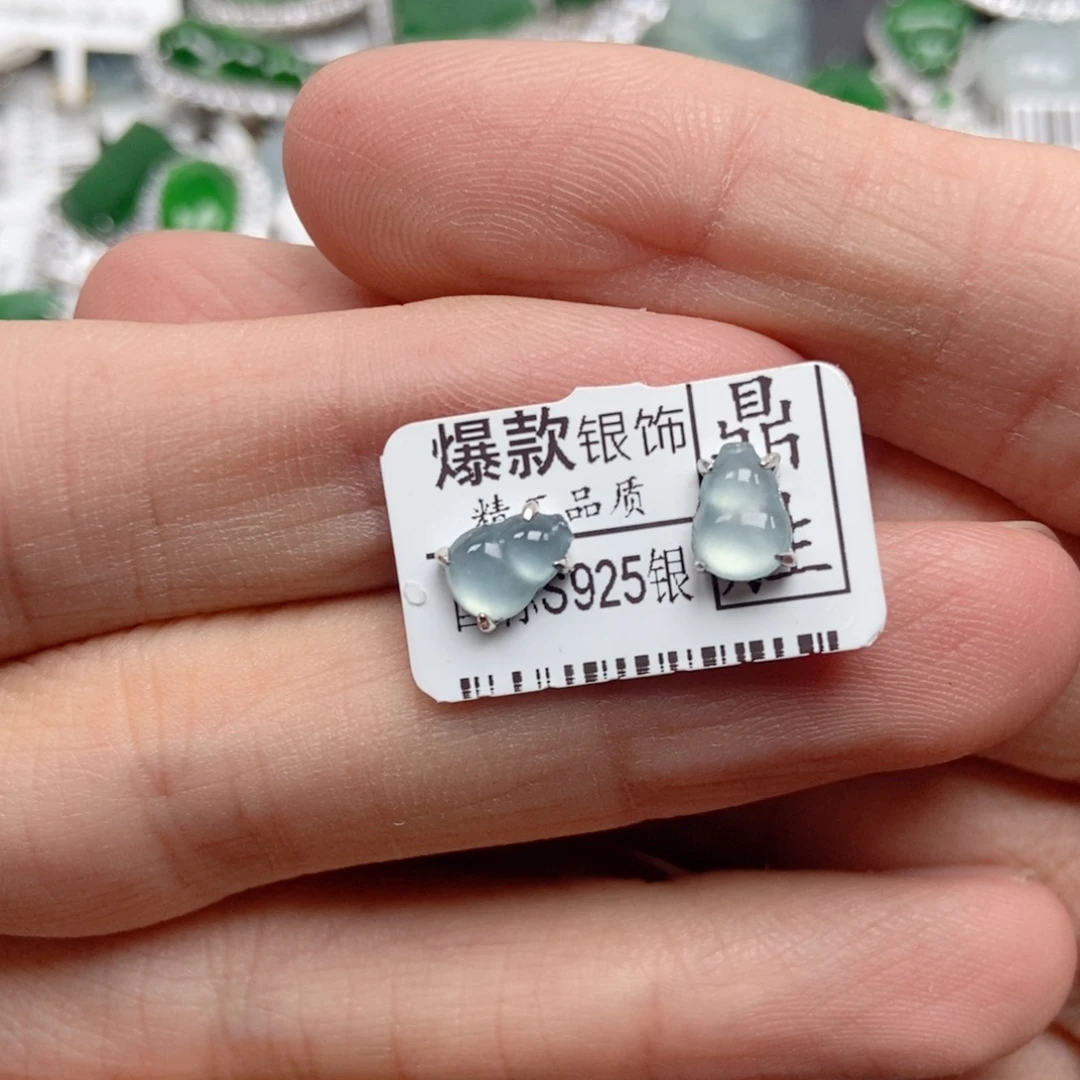 翡翠银S925镶嵌颈饰