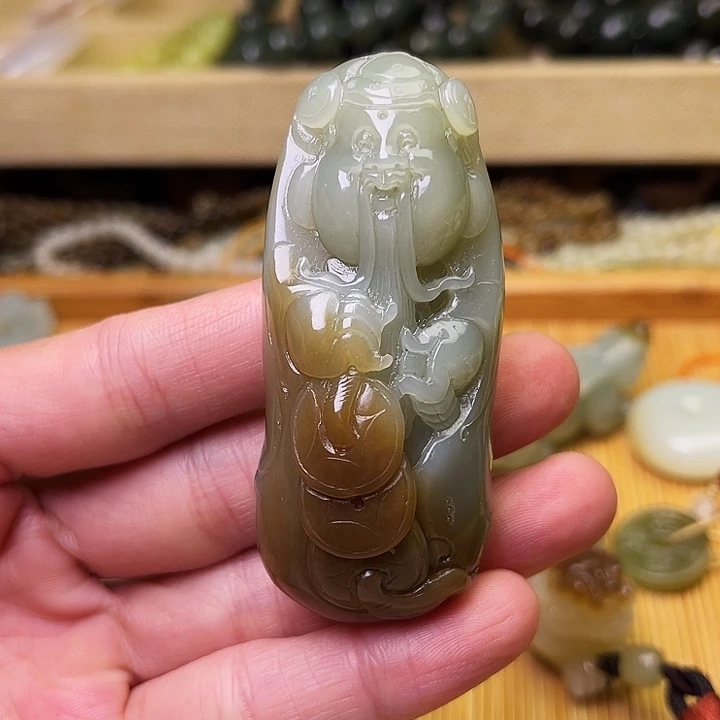 和田玉未镶嵌吊坠(不含链)