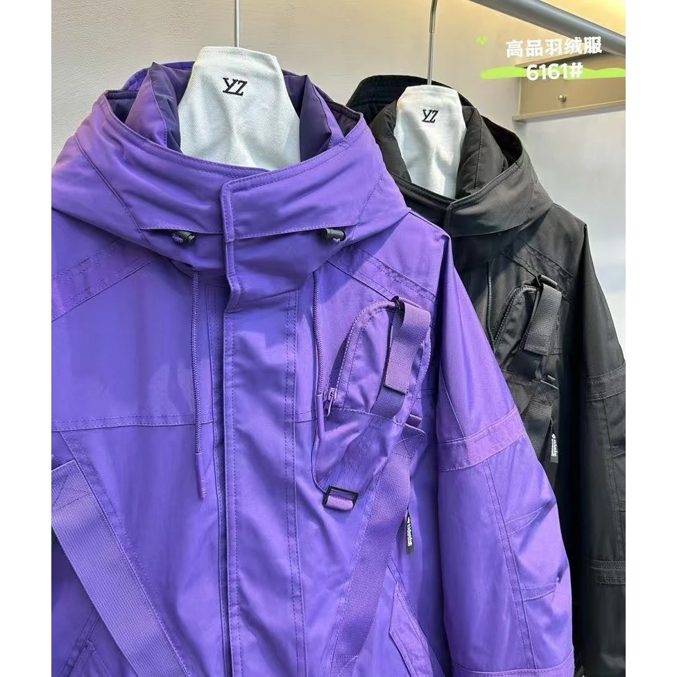 【京上品川.情侣重结构滑雪服】新国标90绒.机械师冲锋羽绒服Z-6161