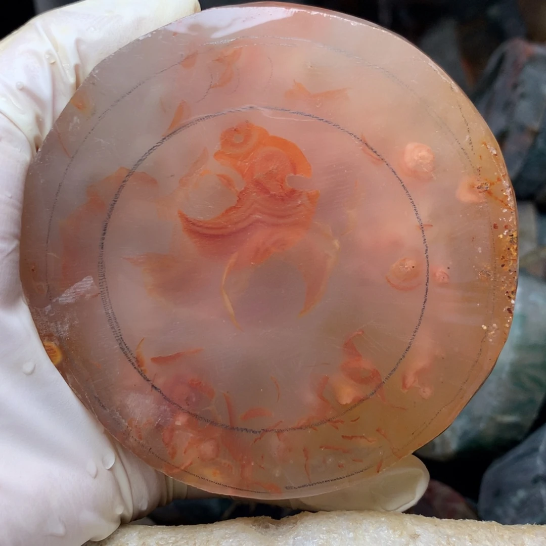 笑***开定制玛瑙定制玛瑙手镯58圈口不退不换