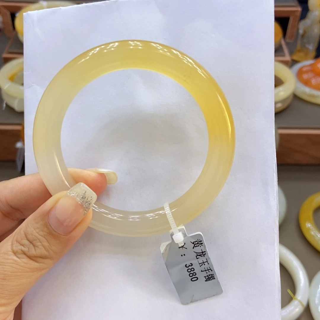 石英质玉（黄龙玉）未镶嵌手镯H