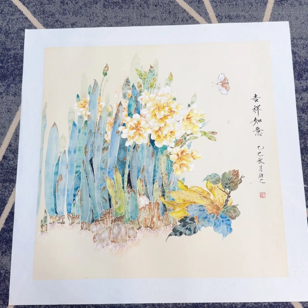 国画国画作品山水花鸟