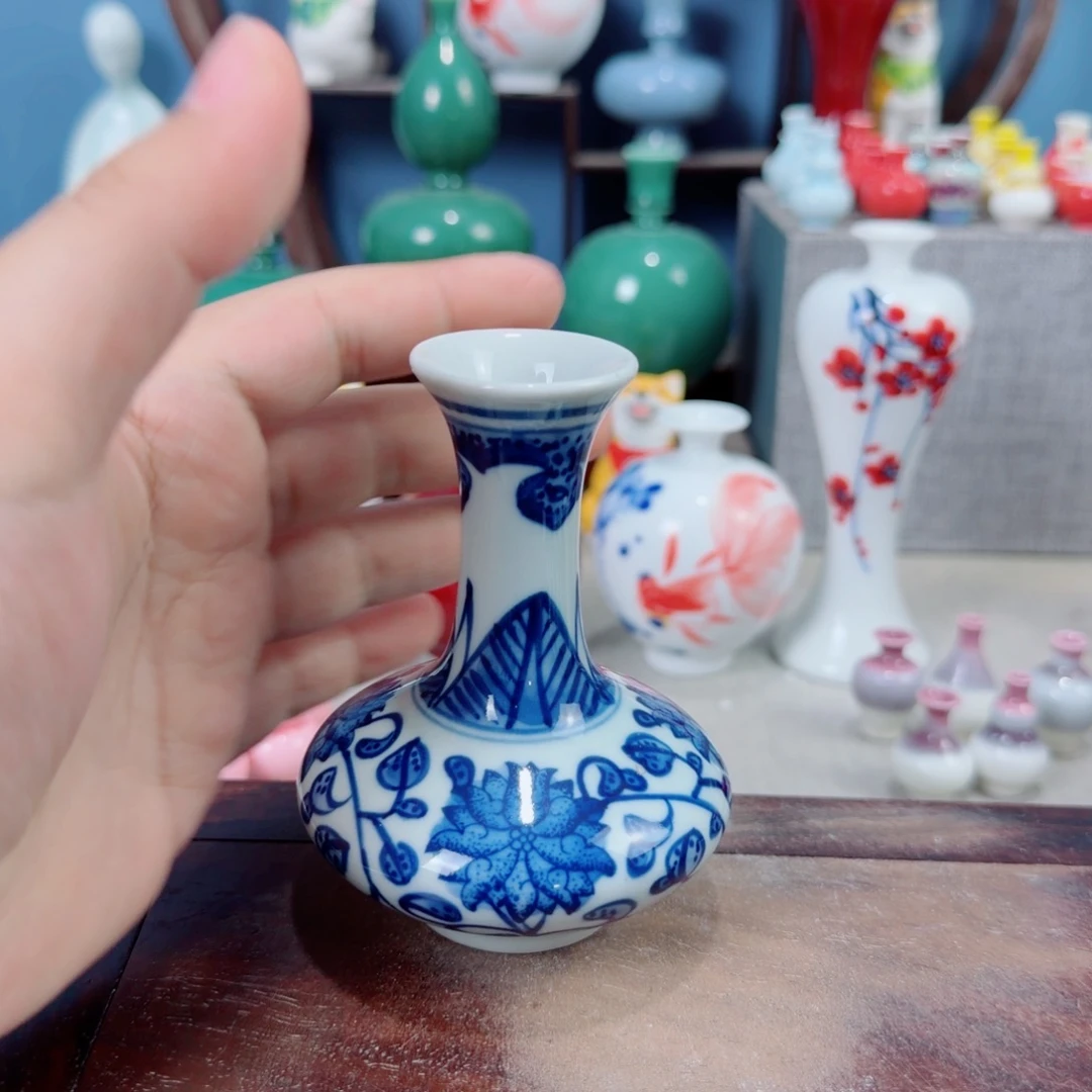 陶瓷手工小花器摆件