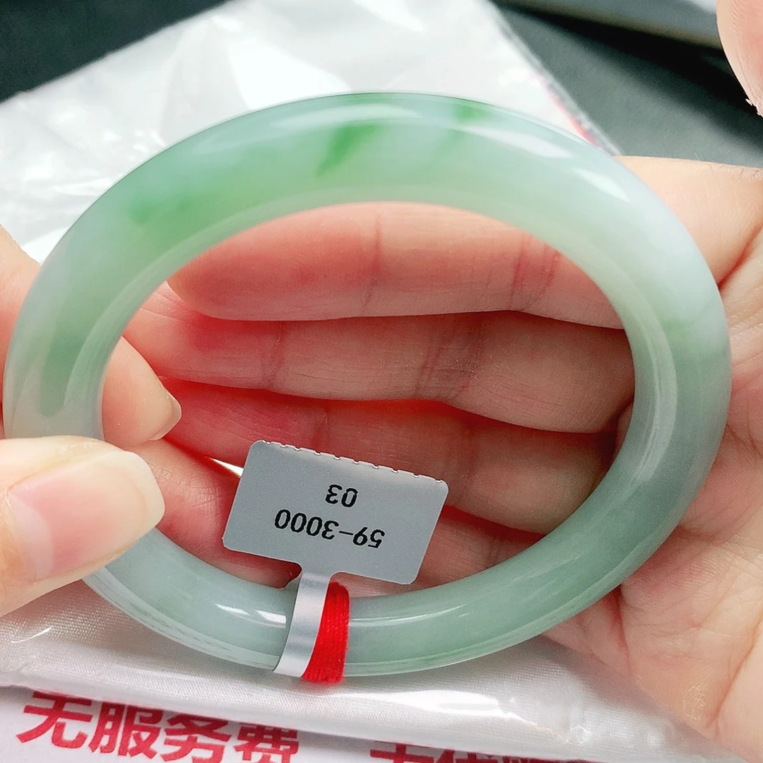 翡翠未镶嵌手镯缅甸天然A货翡翠手镯