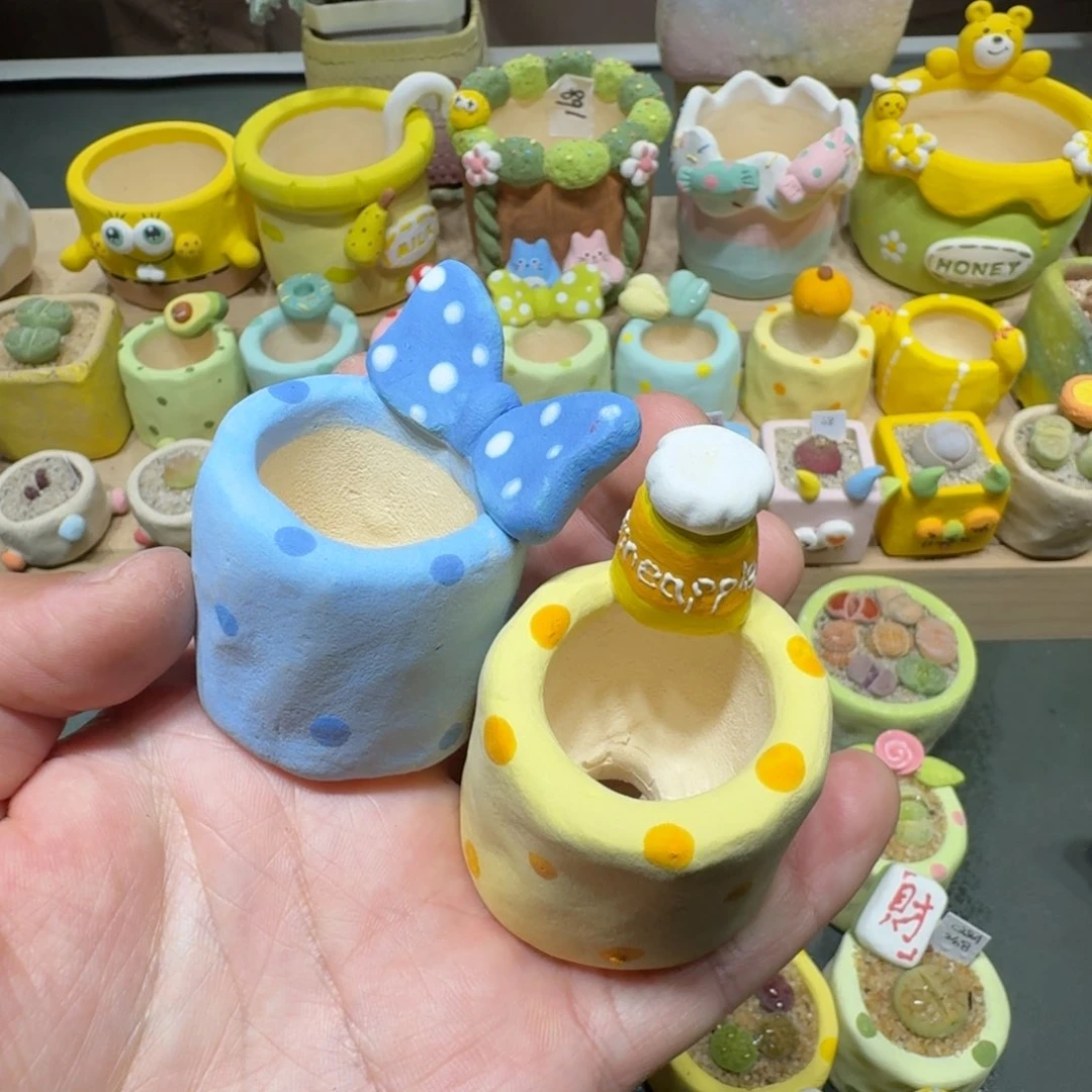 红陶颖*蘑菇326花盆