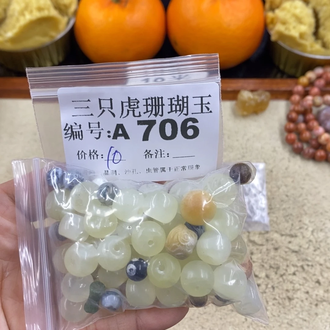 硅化珊瑚（珊瑚玉）1未镶嵌墨*