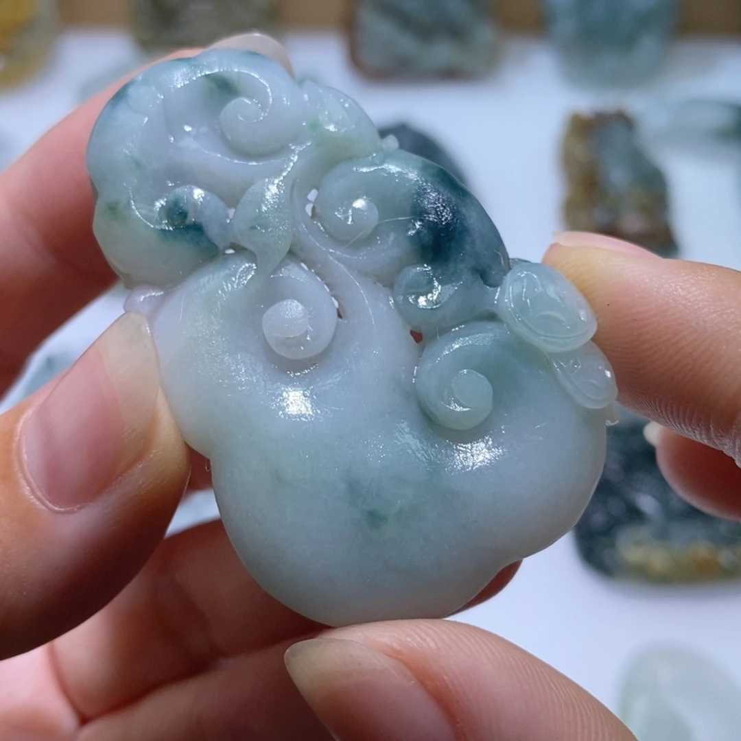 未镶嵌定制翡翠毛货