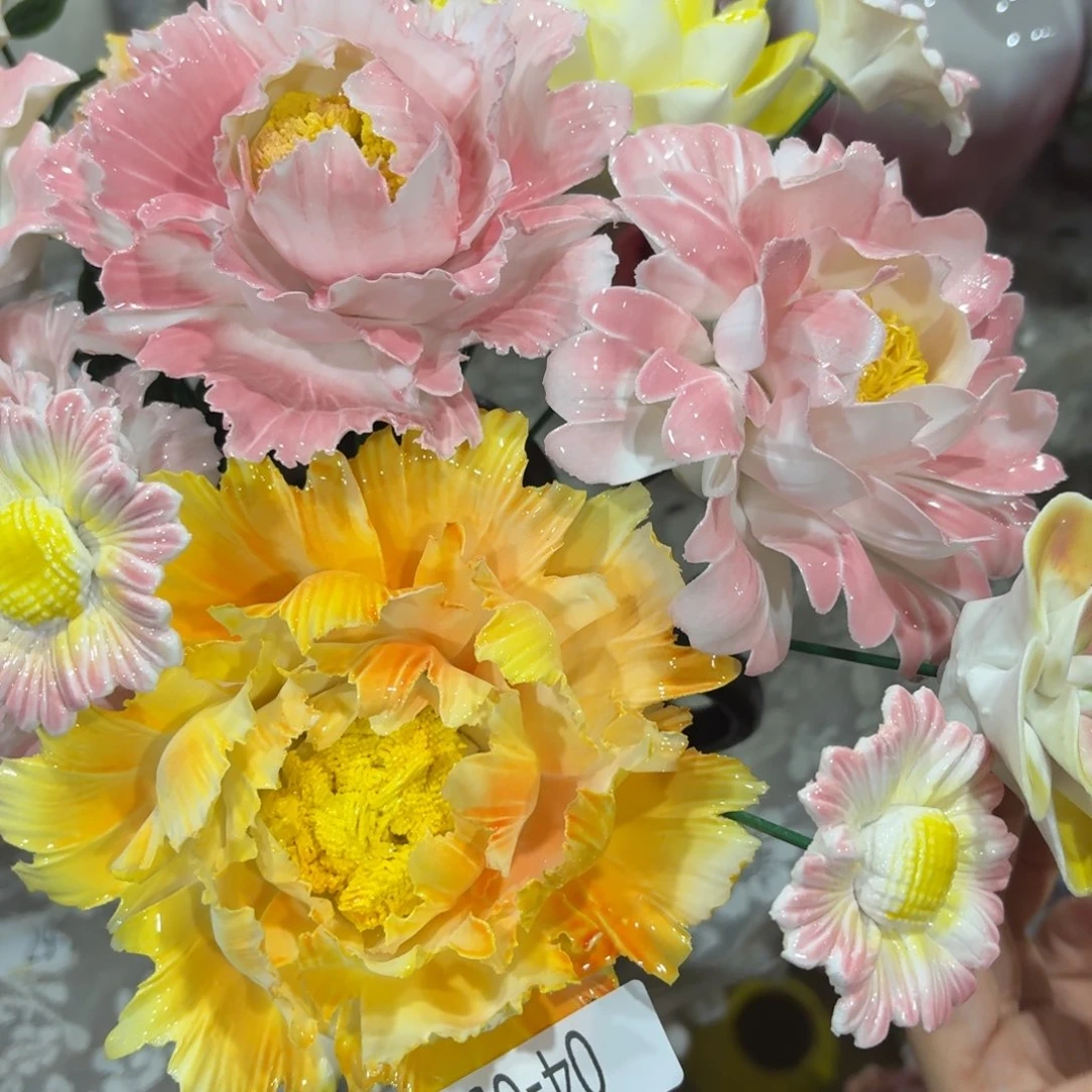 陶瓷花，拍满20发货，退款拉黑，458