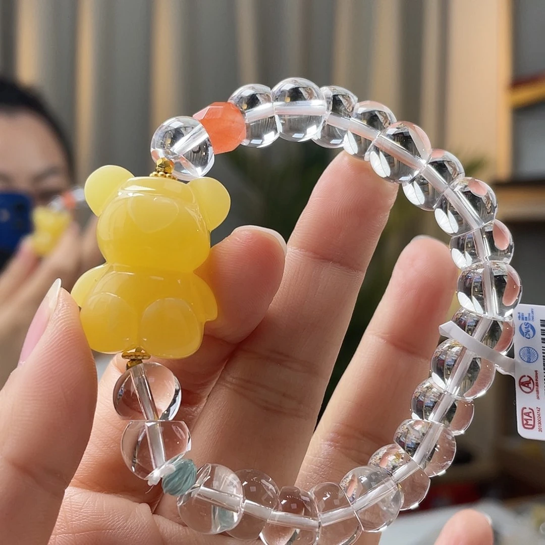 琥珀裸石未镶嵌蜜蜡手串