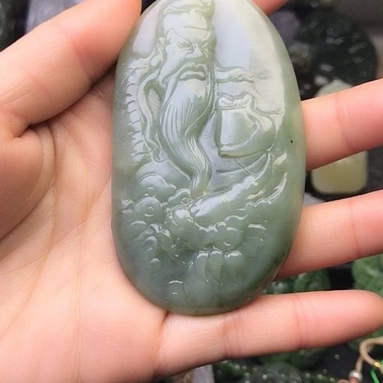 和田玉（碧玉）未镶嵌挂件