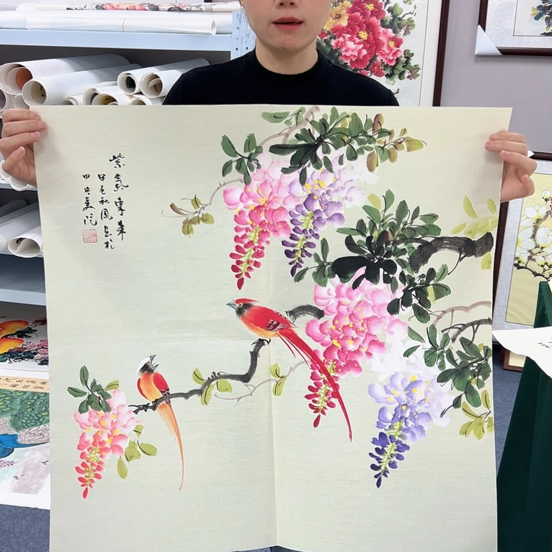 国画宣纸国画纯手绘作品