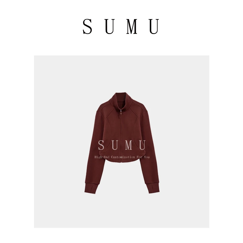 宿慕上衣女外套新款爆款春夏季长袖立领夹克高级感气质19575