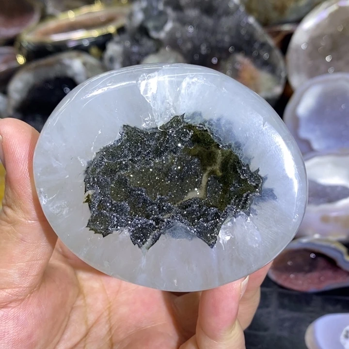 未镶嵌珠宝半成品紫晶绿软啵啵洞