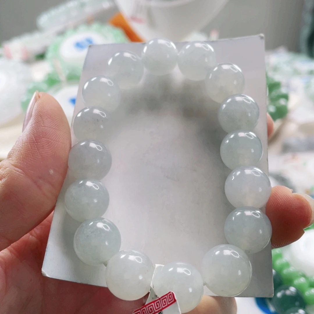 翡翠未镶嵌手链手串12.8