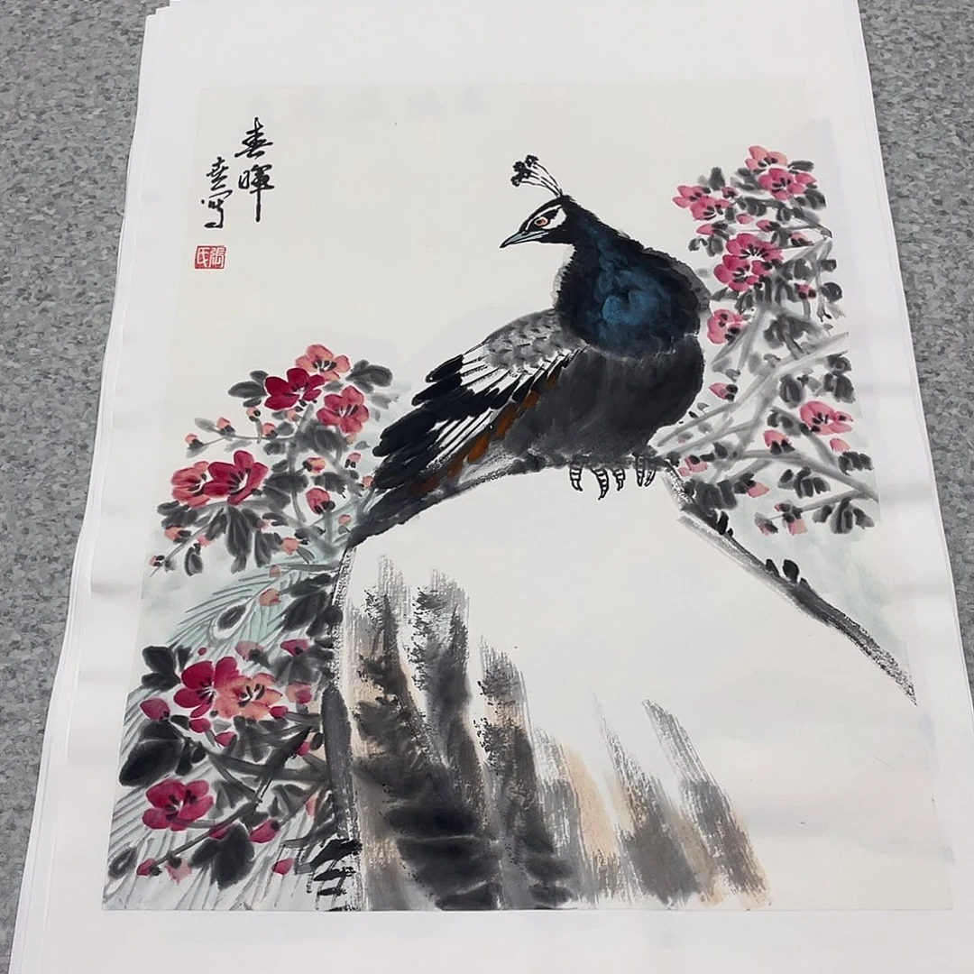 国画1.4平尺国画作品