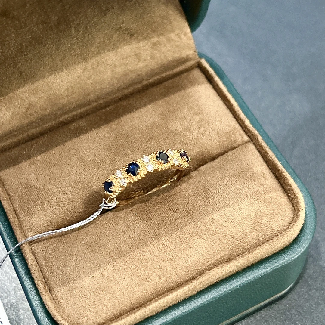 7姐专场/蓝宝石排戒 0.45ct