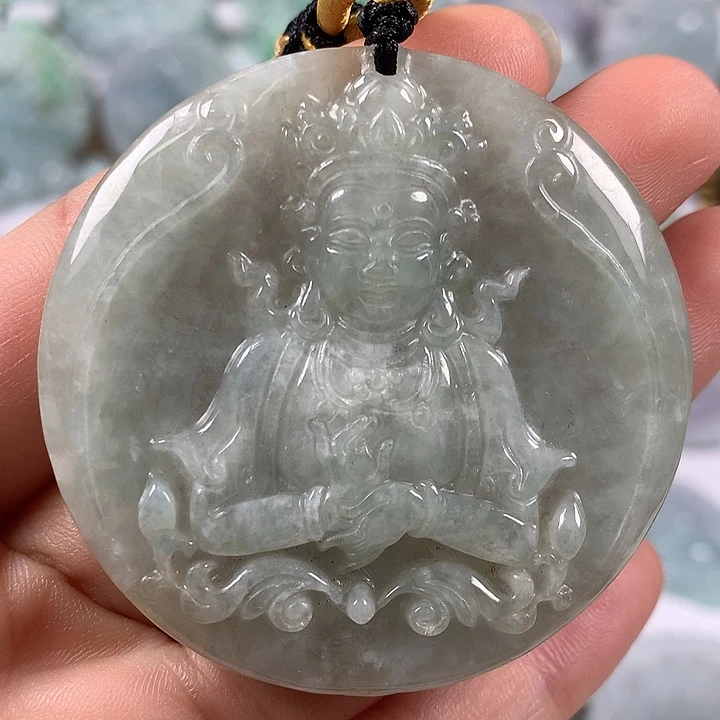 颈饰未镶嵌翡翠观音福利
