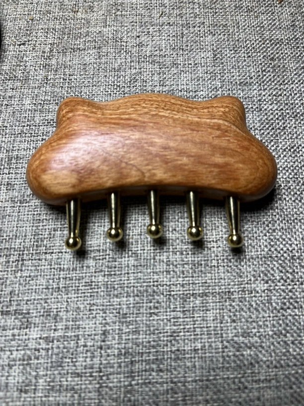通用按摩梳疏通经络齿梳刮痧头疗五齿