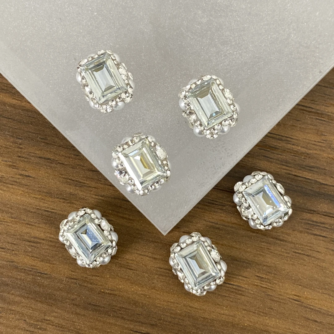 美甲钻饰品正品华子成品堆堆钻 4527方糖魔镜款手工堆钻精致高品