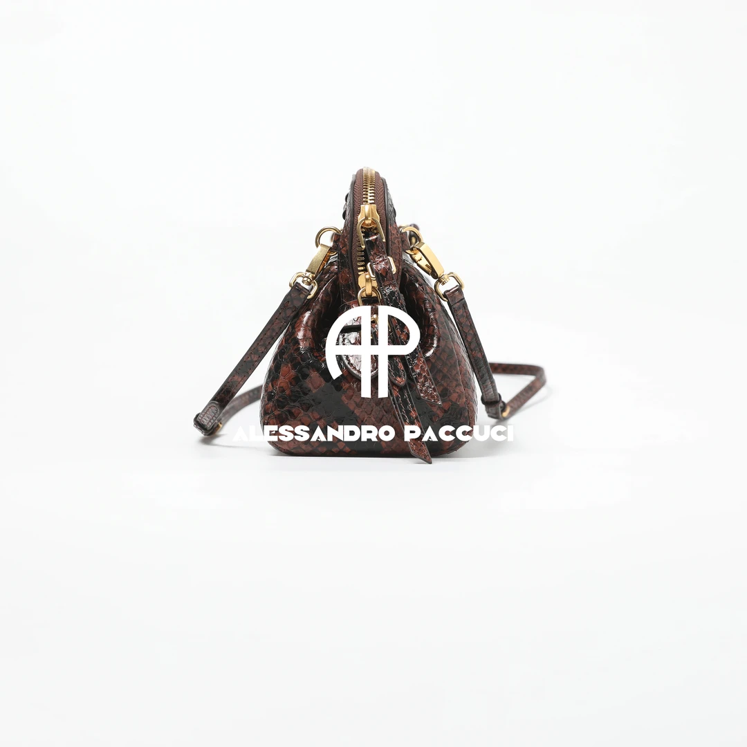 AP洛哥53105BT蛇皮+羊皮内里可调节双肩带单肩包手提包/女装