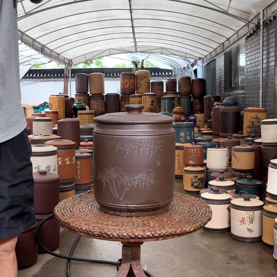 紫砂茶叶罐10 饼茶叶罐