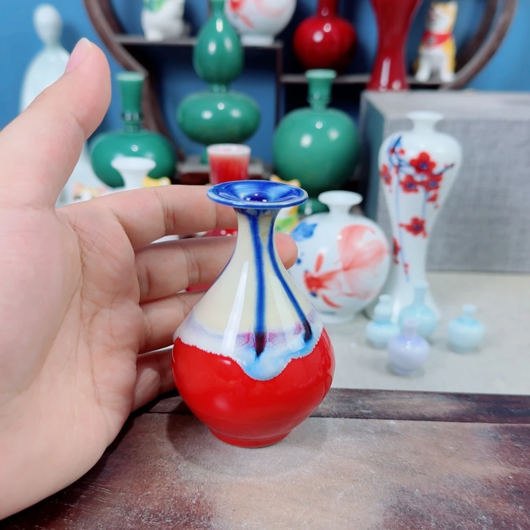 陶瓷手工小花器摆件
